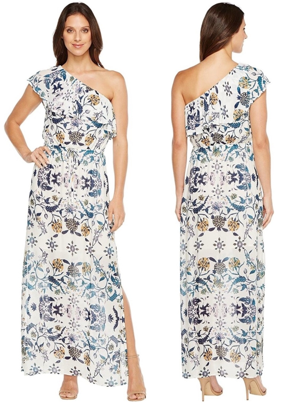 Lucky Brand Skylar Floral Maxi Dress 🌿🤍
